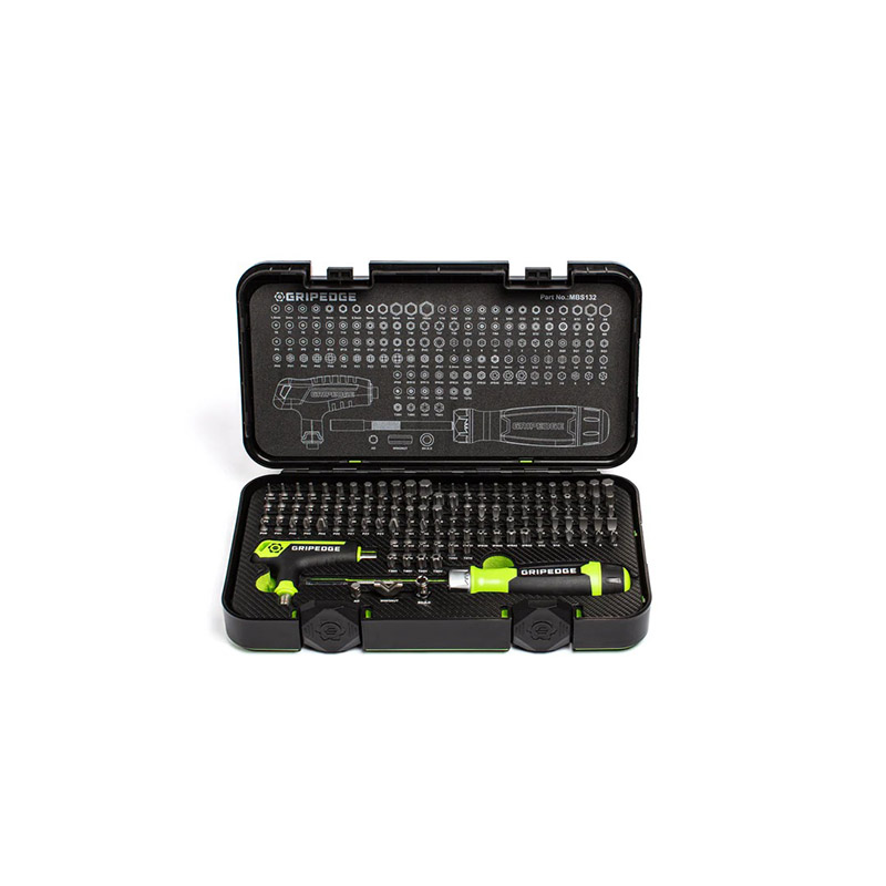 GRIPEDGE - 132-Pc Multi-Bit & Driver Set