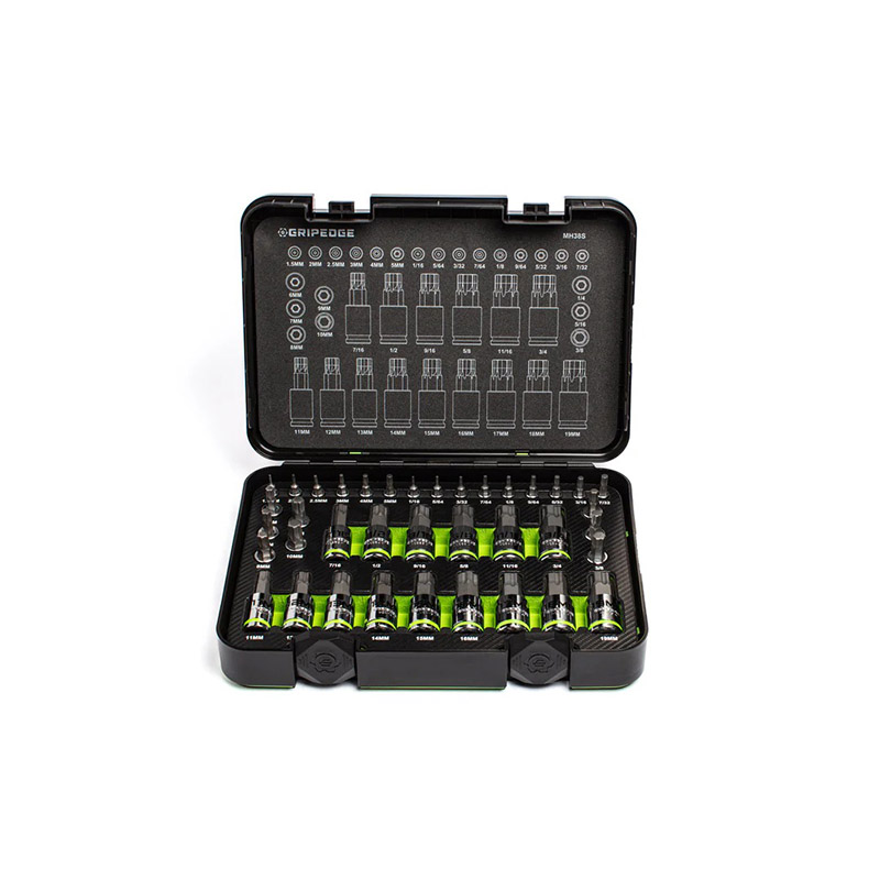 GRIPEDGE - 38-Pc Master RPT Hex Driver Set