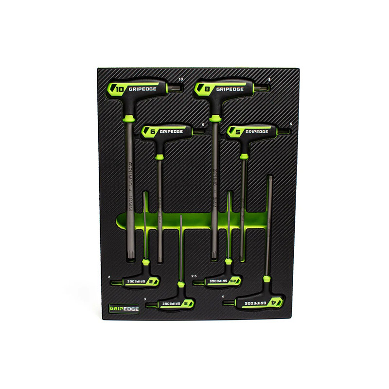GRIPEDGE - 8-Pc Metric Hex T-Handle Set