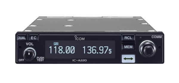 Icom IC A220T Com Panel Mount Radio TSO