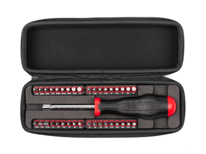 TEKTON - 1/4 Inch Bit Driver And Bit Set With Case (37-Piece) DBH93101