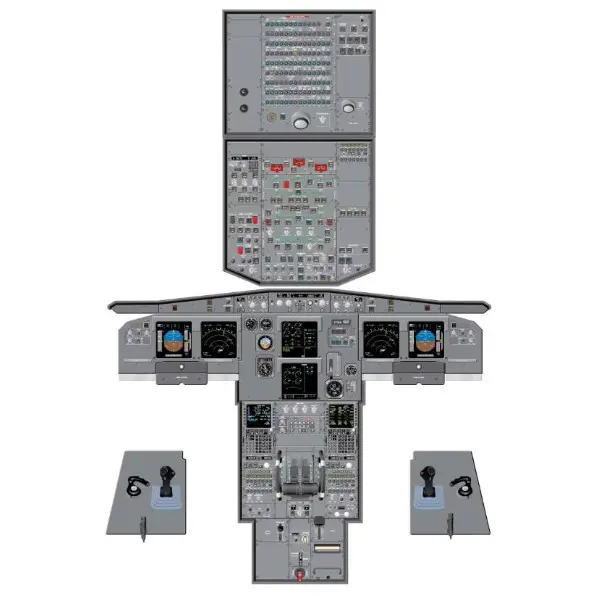 Aviation Training Graphics - Airbus A319/320/321 Cockpit Poster