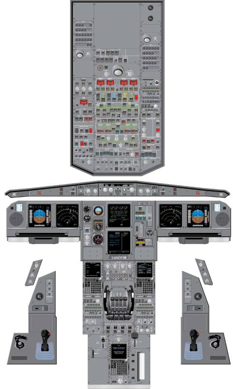 Aviation Training Graphics - Embraer 145 Cockpit Poster