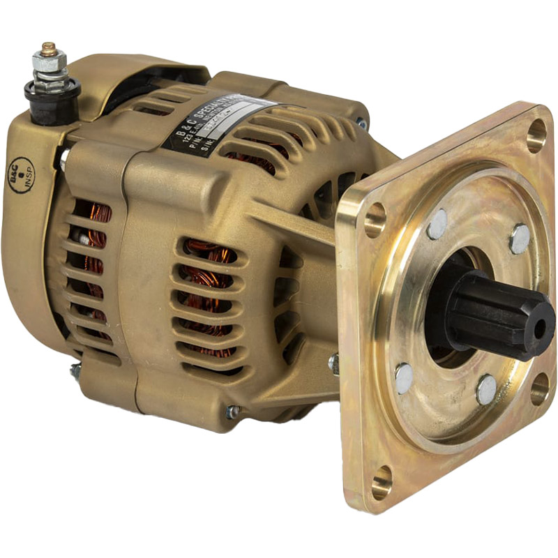 B&C Alternator Spline Driven For M14P 30 Amp BC412-H with LR3D-14 14V - for Homebuilt