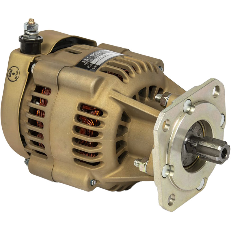 B&C Alternator Spline Driven For M14P 30 Amp BC413-H with LR3D-14 14V - for Homebuilt