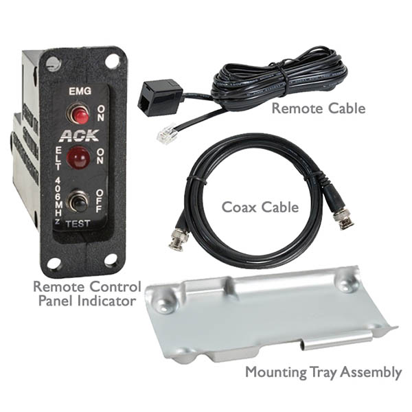 ACK E-04RC E-04 Retrofit To Complete ELT Kit Hardware - Missing Remote Placard