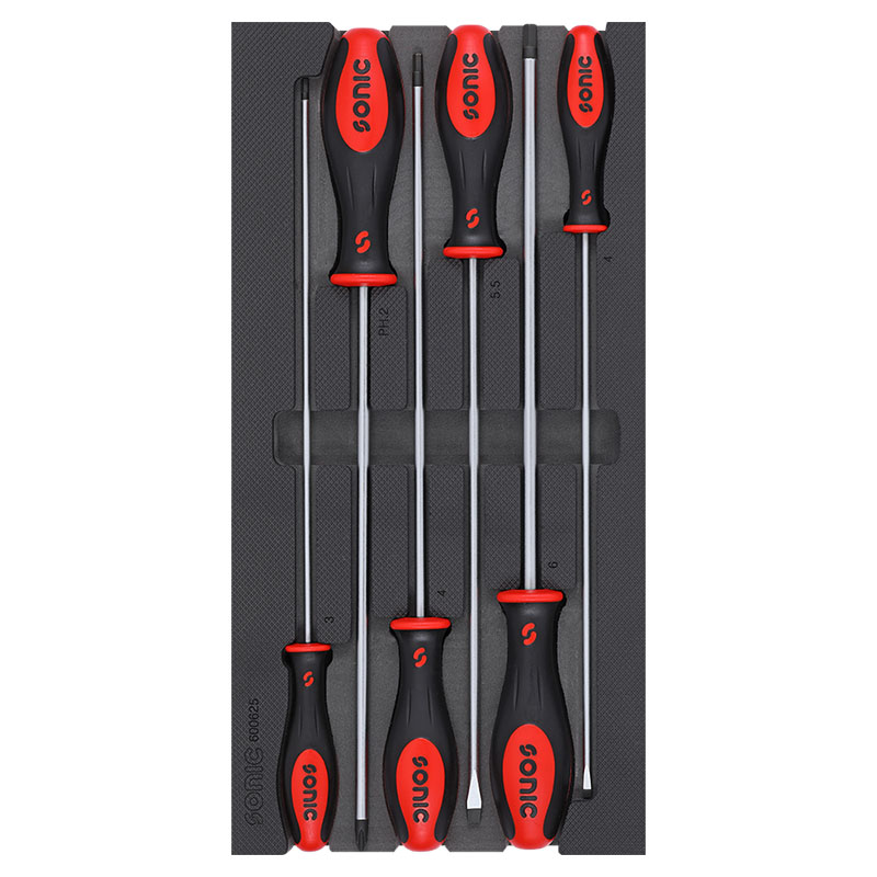 Sonic Tools - Long Screwdriver Set 6Pcs. S SFS
