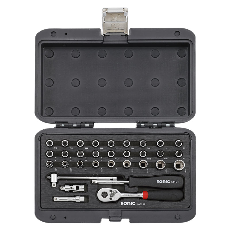 Sonic Tools - SAE Combination Set 1/4" 32Pcs. BMCS