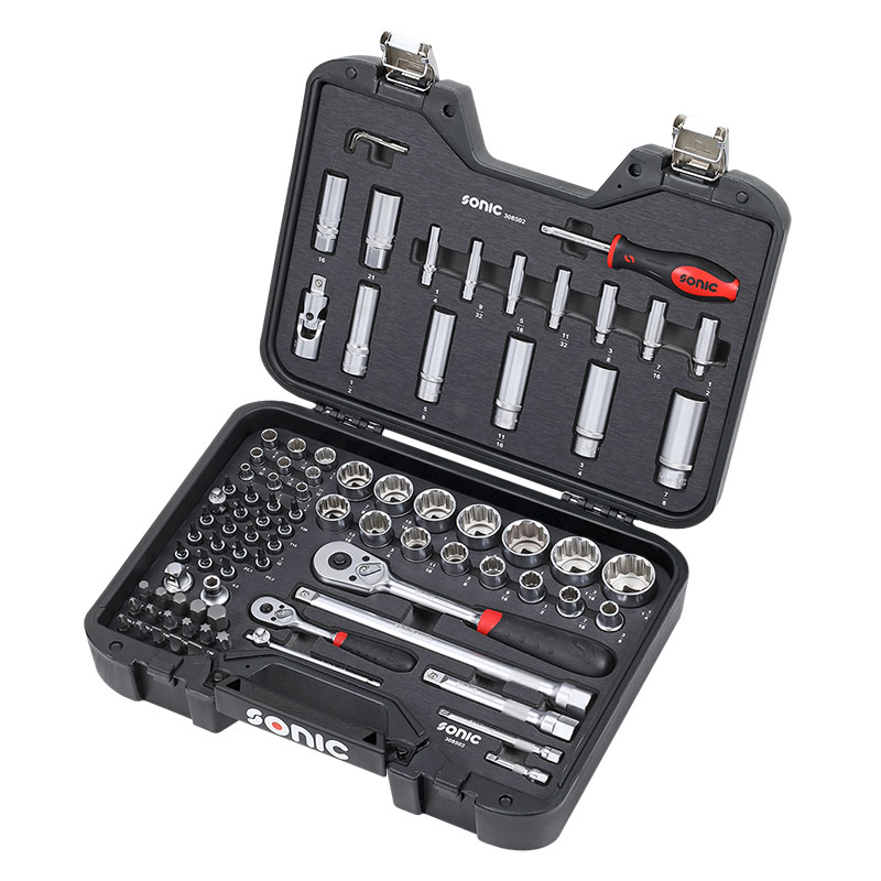 Sonic Tools - SAE Socket Set 1/4" And 1/2" 85Pcs. BMCS