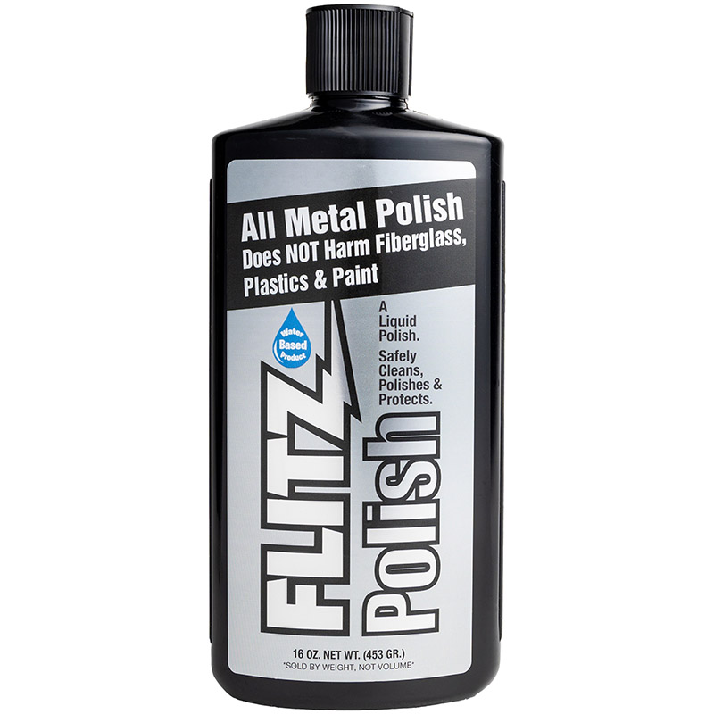 Flitz Liquid Polish Metal Plastic Fiberglass 16 Oz