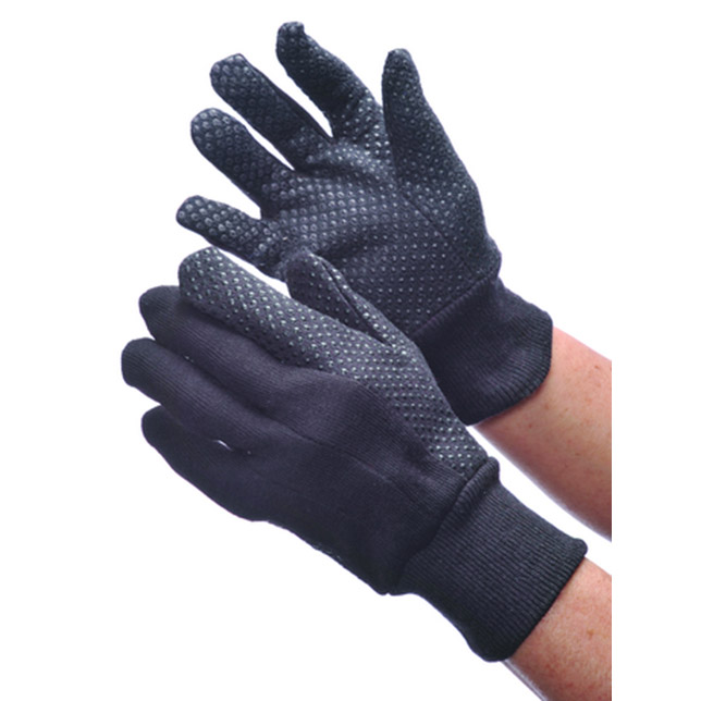 Worx Brown Jersey W/ Pvc Dots Large