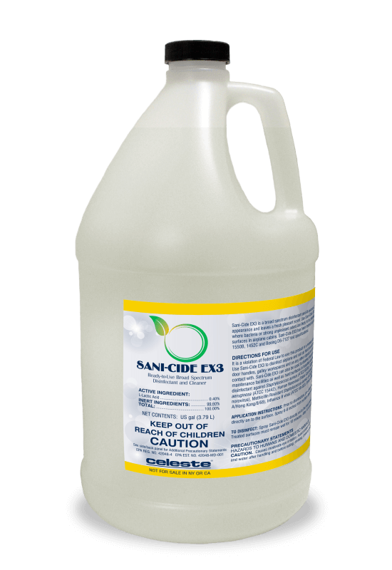 Celeste Sani-Cide EX3 Disinfectant And Cleaner 1 Gallon Jug - Reduced Shelf Life