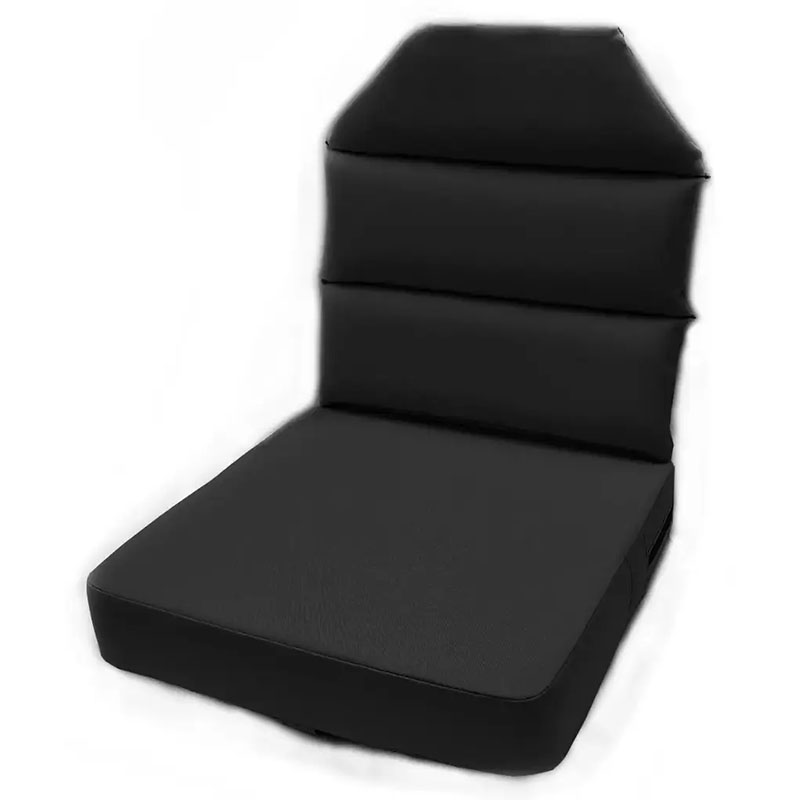 Aircraft Seat Cushion 4 Inch Bottom & 2 Inch Back - Black OAPX242