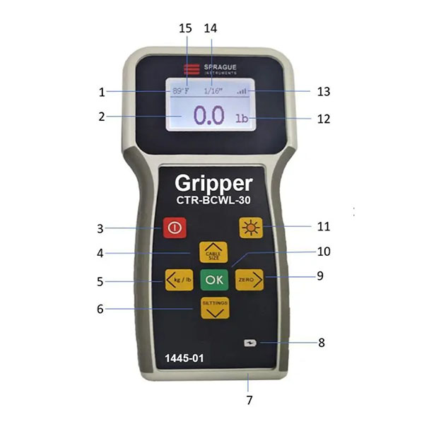 The Gripper II Wireless Cable Tension Meter For Auto Pilot-Bridal Cables