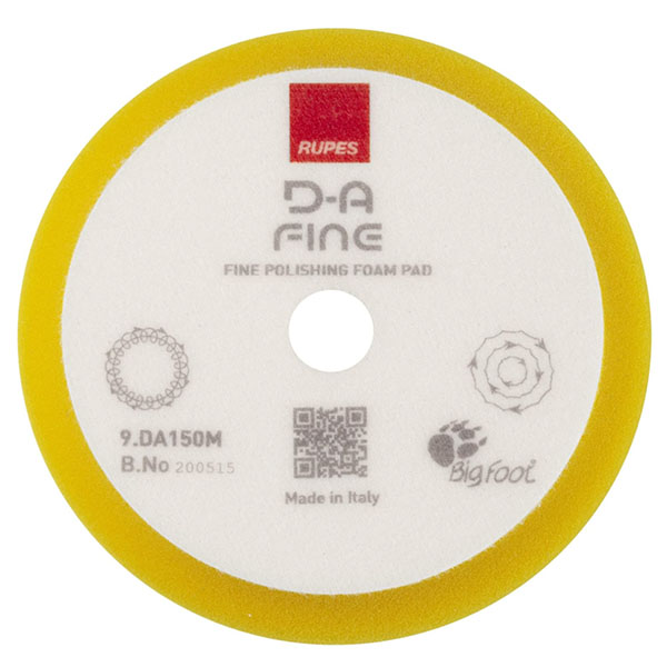 D-A Fine Foam Pad (Yellow) X 130/150mm 12 Pcs