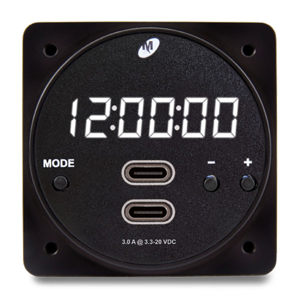 MCI Chronos Digital Clock Dual USB-C PD 45W 6420093-6