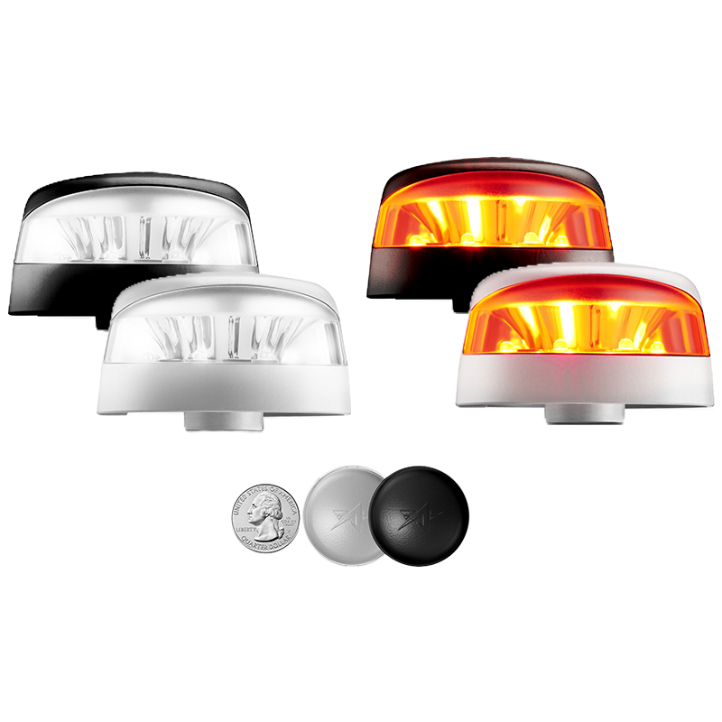 AeroLEDs Nano Beacon Red Experimental Anti-Collision Light (Silver Base)(14V)