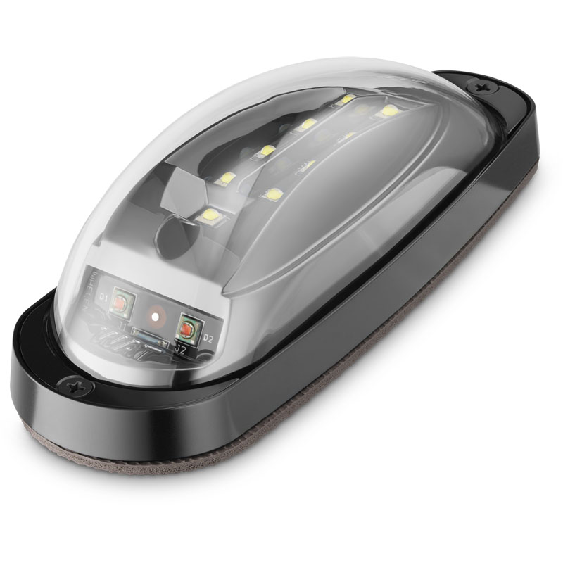 Whelen Wingtip Assembly - Microburst Plus Stealth (Experimental) - Red Forward Position and White Tail Position Light/Anti-Collision Light - 14 VDC - Stealth (Black)