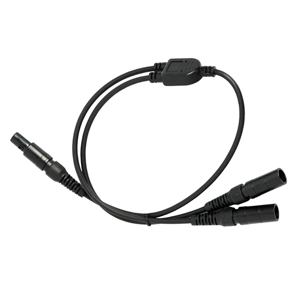 Hobbs Flyer 6 PIN LEMO Panel Powered Splitter Y-Cable For Aviation Headsets HFA-C262