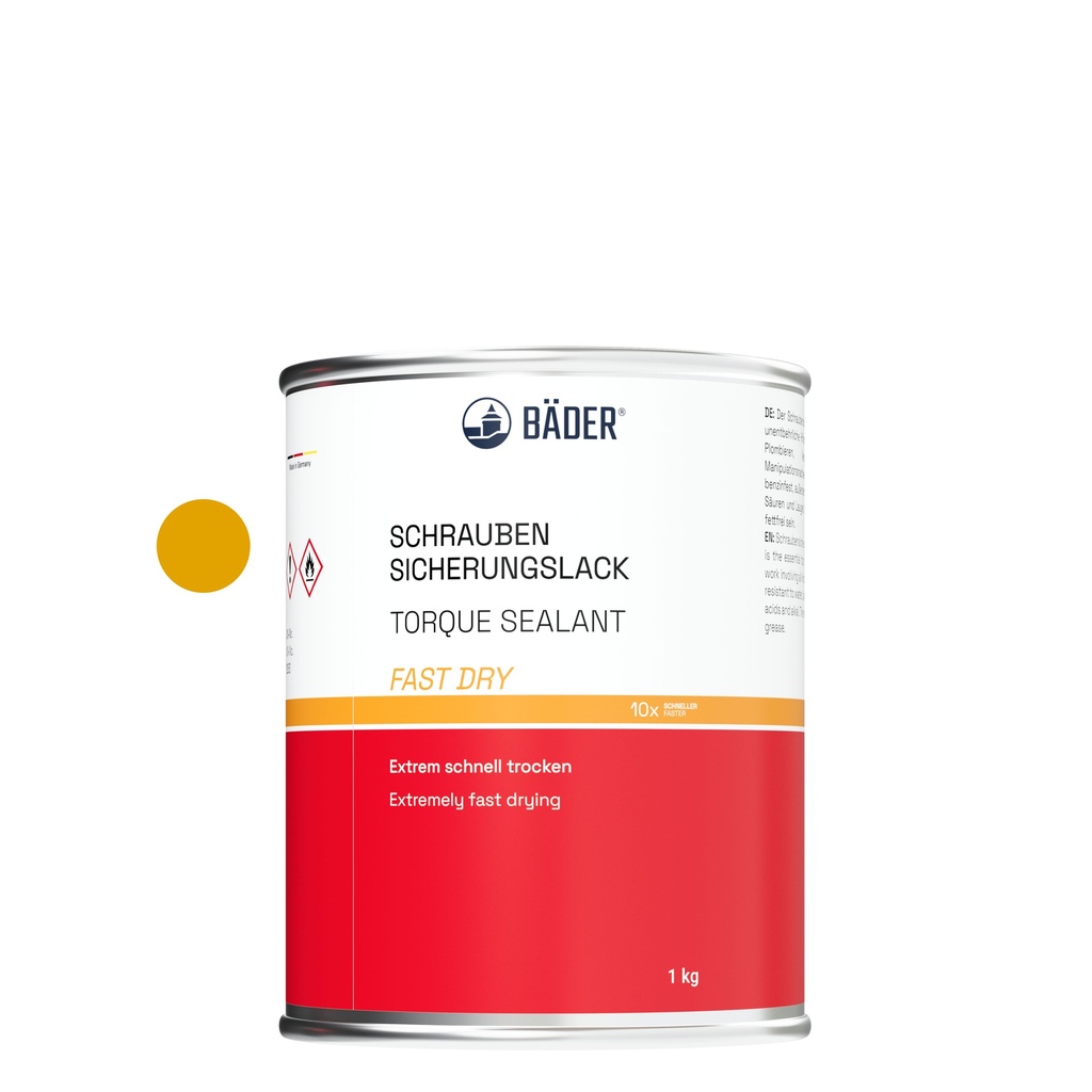 Lackfabrik Bäder Torque Sealant Fast Dry Yellow Can 1 kg
