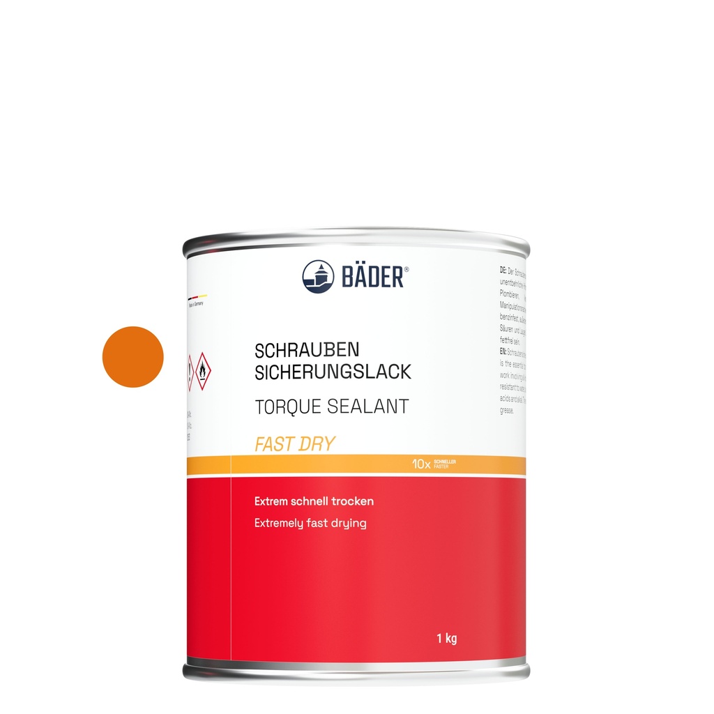 Lackfabrik Bäder Torque Sealant Fast Dry Orange Can 1 kg