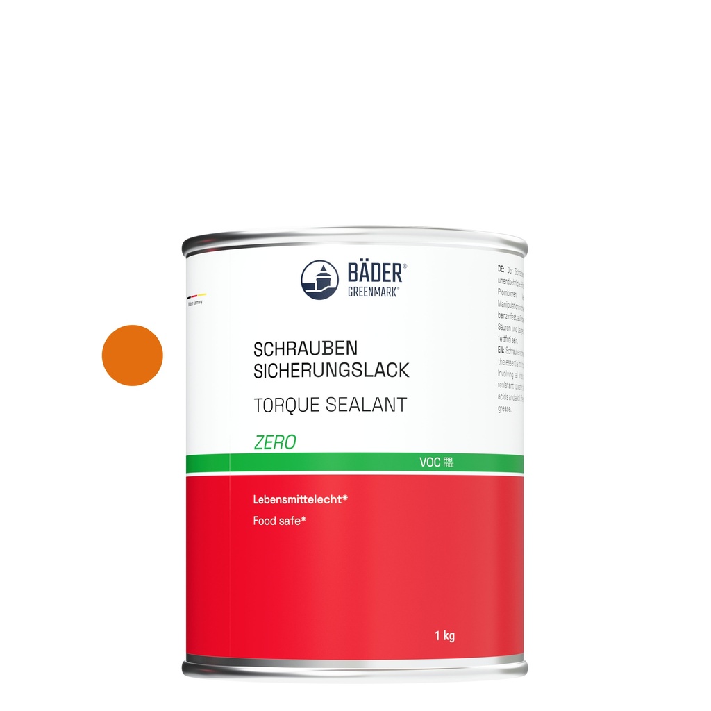 Lackfabrik Bäder Torque Sealant Zero Orange Can 1 kg
