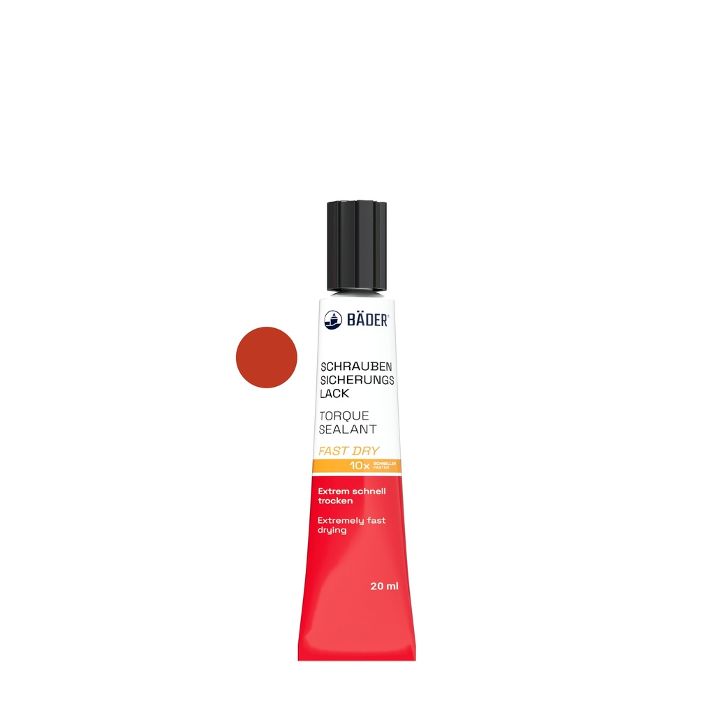 Lackfabrik Bäder Torque Sealant Fast Dry Red  Tube 20 ml