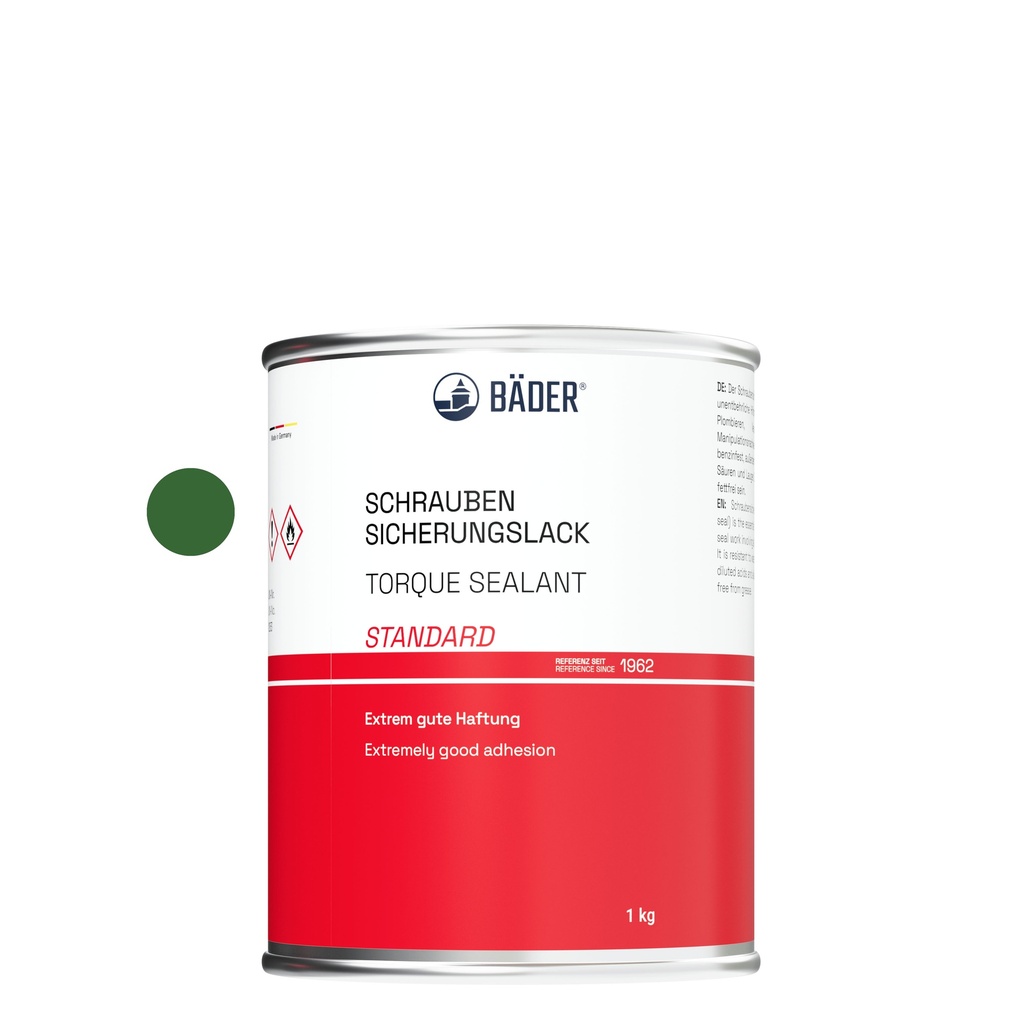Lackfabrik Bäder Torque Sealant Standard Green Can 1 kg