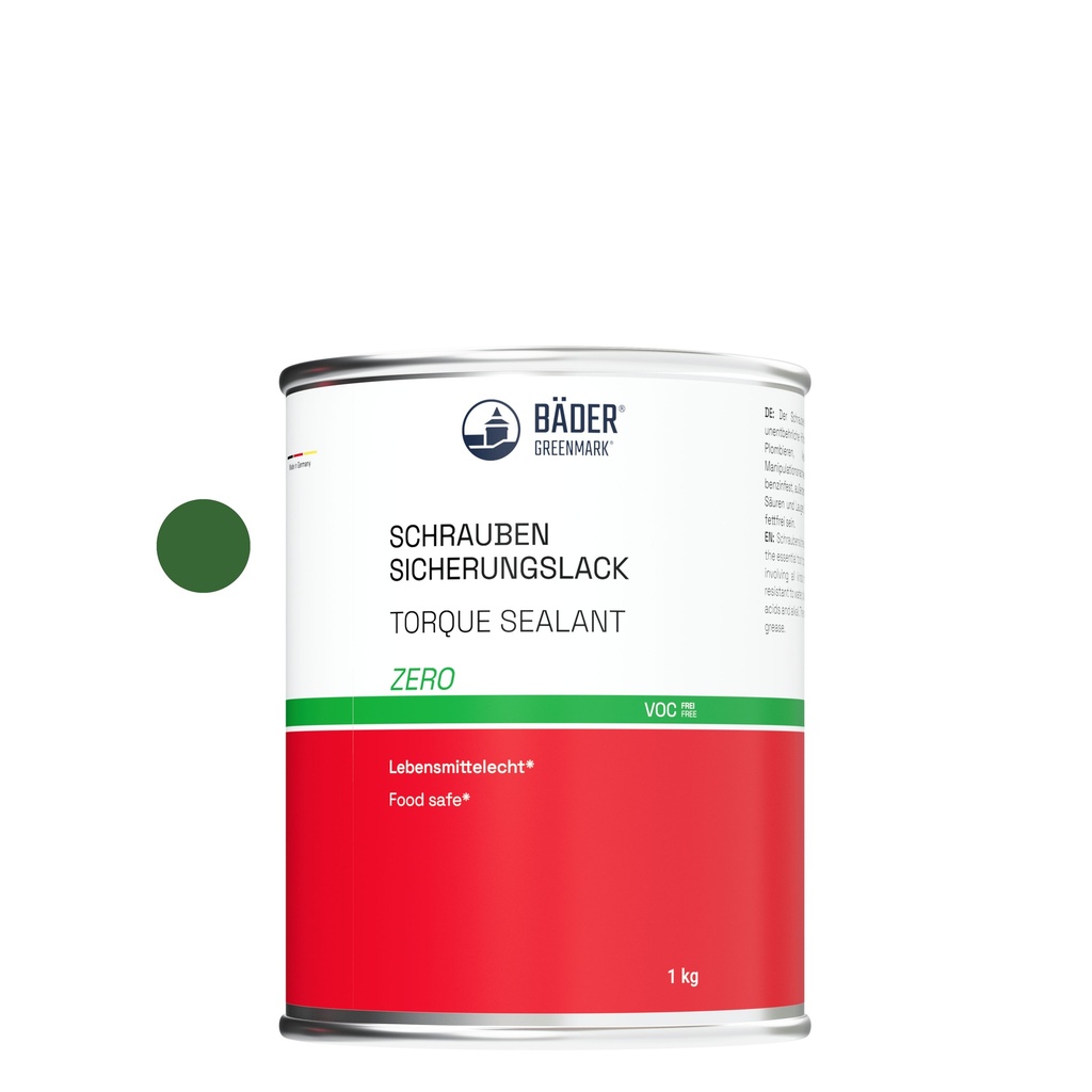 Lackfabrik Bäder Torque Sealant Zero Green Can 1 kg