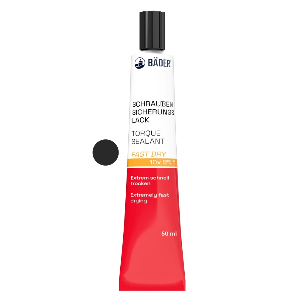 Lackfabrik Bäder Torque Sealant Fast Dry Black Tube 50 ml