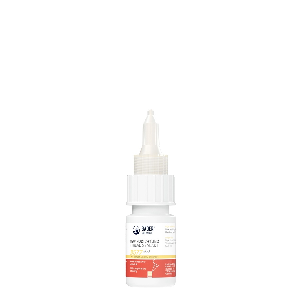 Lackfabrik Bäder Thread Sealant B577 Eco Yellow Medium strength Bottle 10 ml