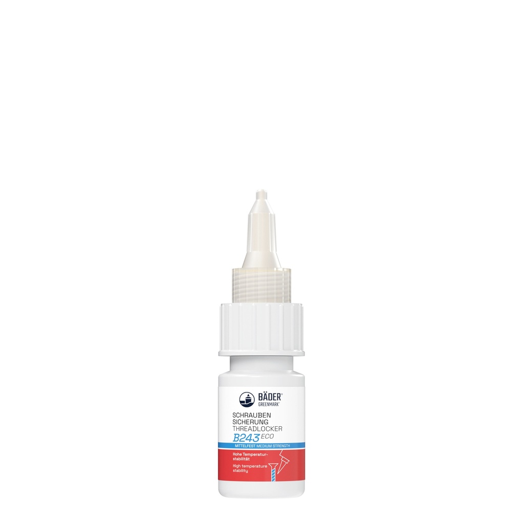 Lackfabrik Bäder Threadlocker B243 Eco Medium strength Blue Bottle 10 ml