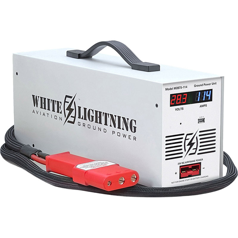 White Lightning Ground Power Unit - 28V - 114 Amp Max - M2875-114