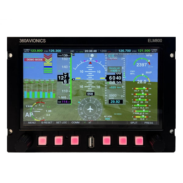 360 Avionics ELM800 EFIS Flight Instrument