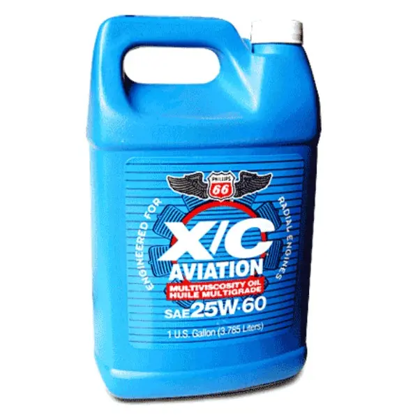 Phillips 66 Oil X/C Aviation 25W-60 - Case Of 2 2.5 Gallon Jugs