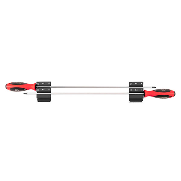 Tekton - Phillips And Slotted Screwdriver Set With Black Modular Organizers - 18 Inch Shanks 2-Piece