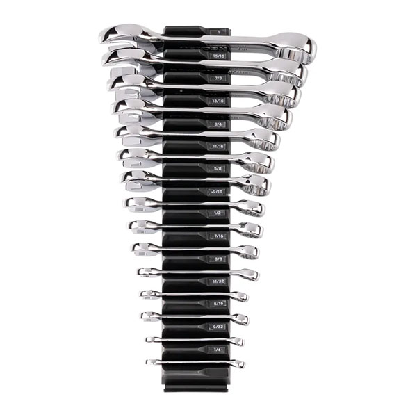 Tekton - Stubby Combination Wrench Set With Modular Organizers 19-Piece (1/4 - 1-1/4 In.)