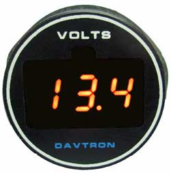 Davtron Model 451A Voltmeter/1.25 With Remote Sensing Red LED M451A