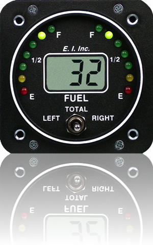 Electronics International 2-1/4 Fuel Level Gauge 2 Channels For Magnetic Probes