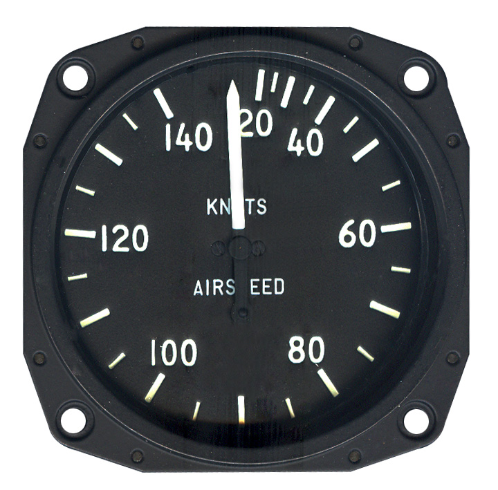 Skysports Non-TSO 3-1/8 Airspeed Indicator 20-140 Knots