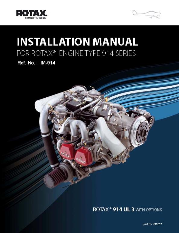 ROTAX 914 INSTALL MANUAL