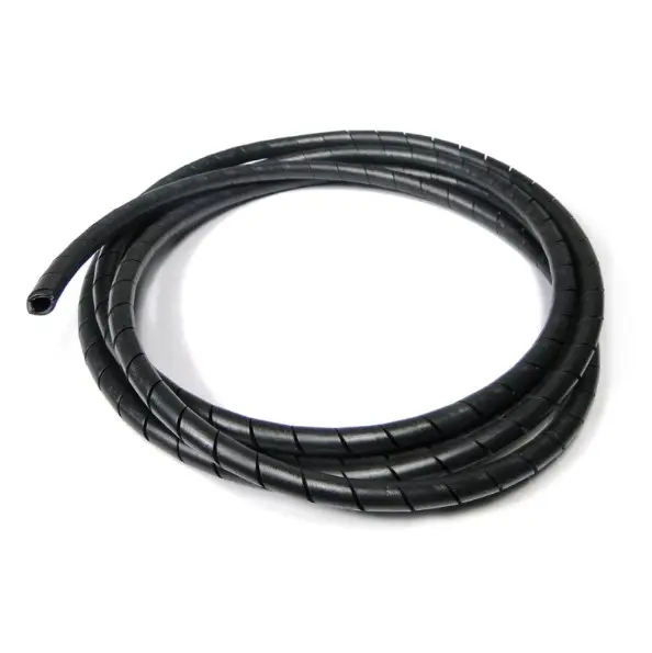 Spiral Wrap 1/4 Black Fire Resistant Pe-Fr