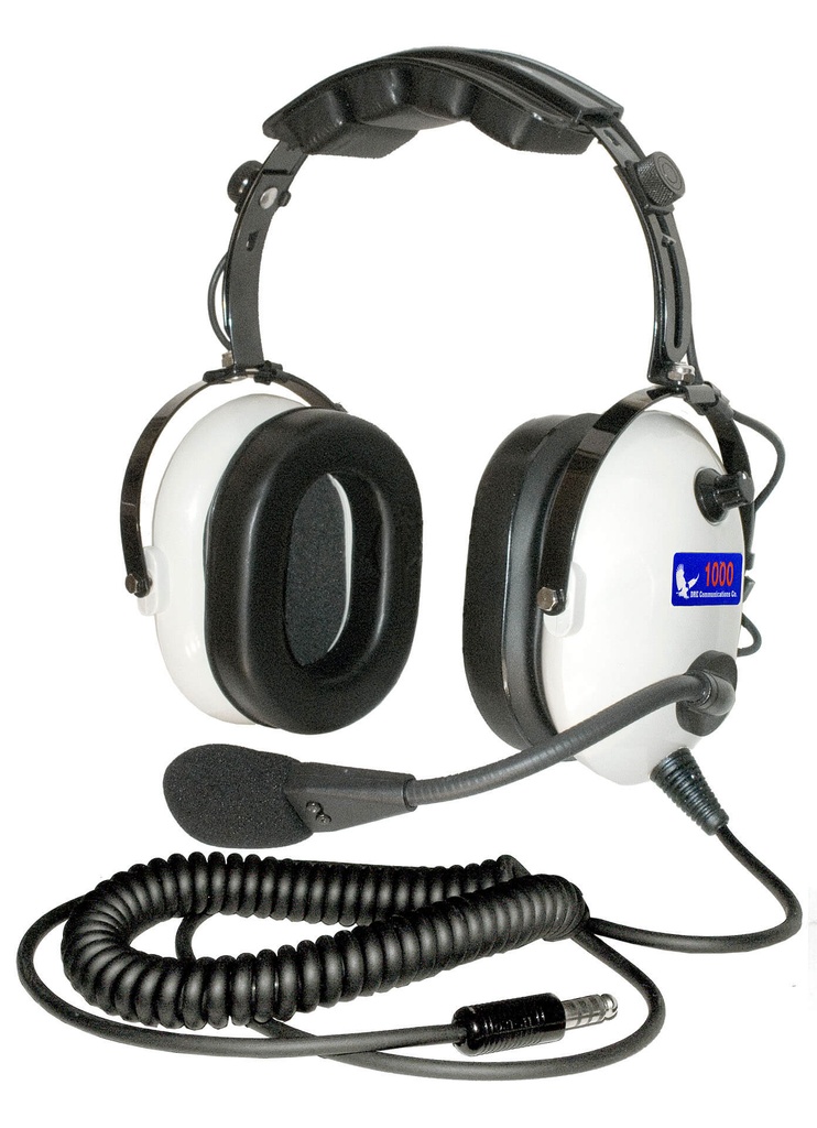 Dre 1001 White Passive Headset With Helicopter Plug And Gel Seals