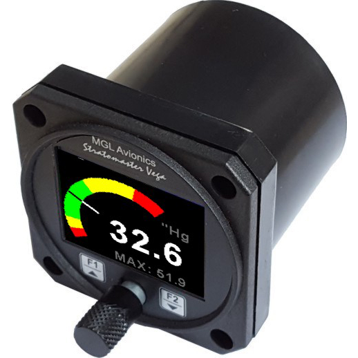 MGL Stratomaster Vega 2-1/4 Manifod Pressure And Rpm