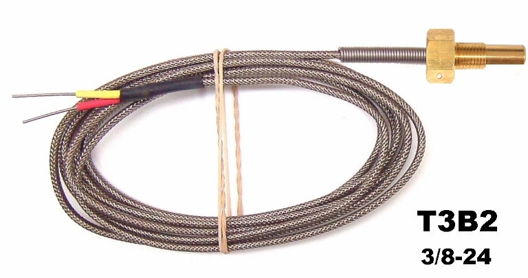 UMA T3B2 3/8-24 TSO Type K Temperature Probe With 6 Lead