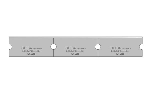 Olfa Stainless Steel Scraper Blades 30 Pack