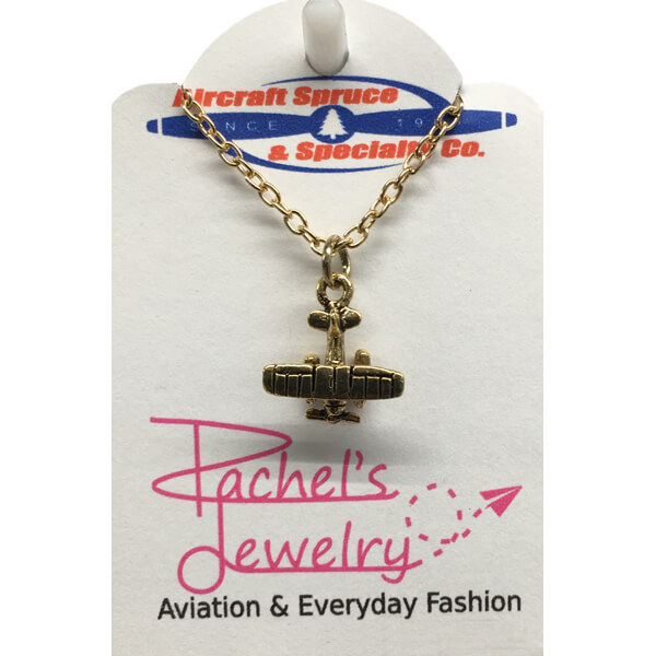 FLOAT PLANE NECKLACE - GOLD