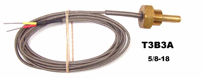 UMA T3B3A 5/8-18 TSO Type K Temperature Probe With 6 Lead