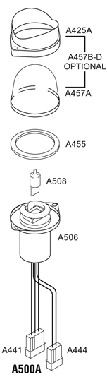 Whelen A506B Flash Tube Assembly