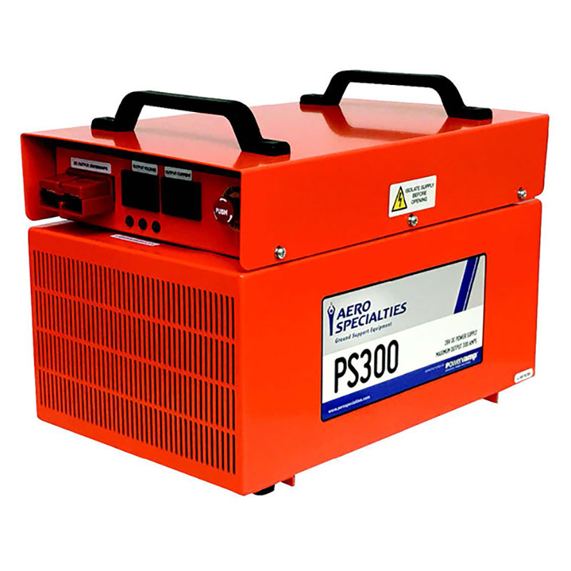 Powervamp PS300 3 Phase Base Unit 13Foot 28V Aircraft Connector Output + SB350 Input Plug For EC1